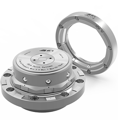 Octagonal Taper Zero Point Locator front view diagram